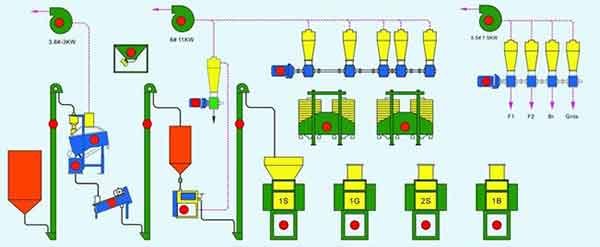 30T maize flour processing plant